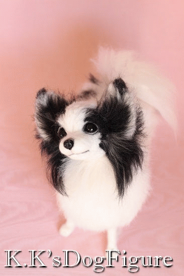 羊毛フェルトパピヨン